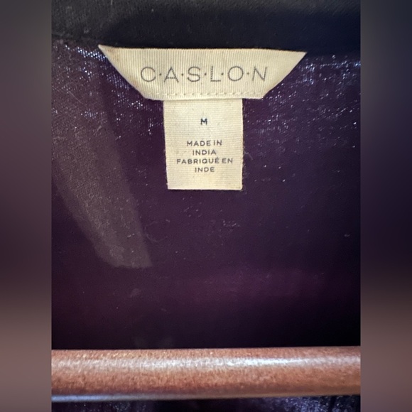 Women’s Caslon Black Maxi Shirt Dress, size Medium. - Picture 6 of 8